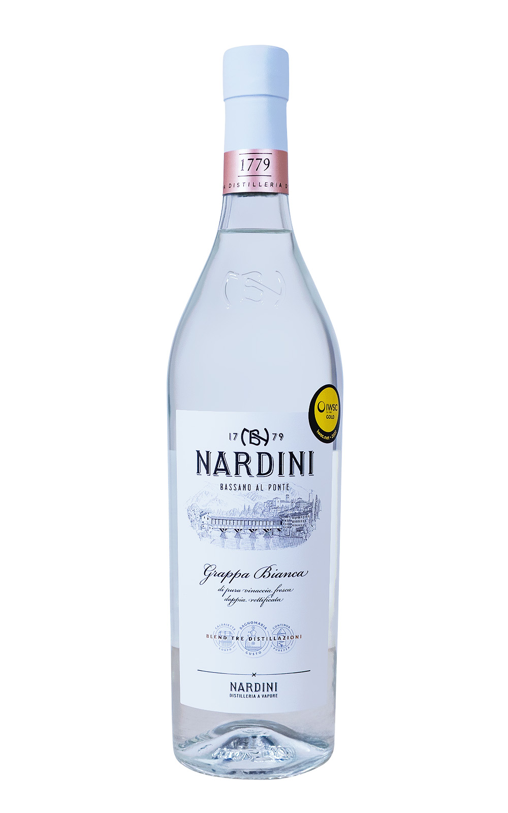 Nardini Grappa Bianca in Geschenktube - 0,7L 50% vol