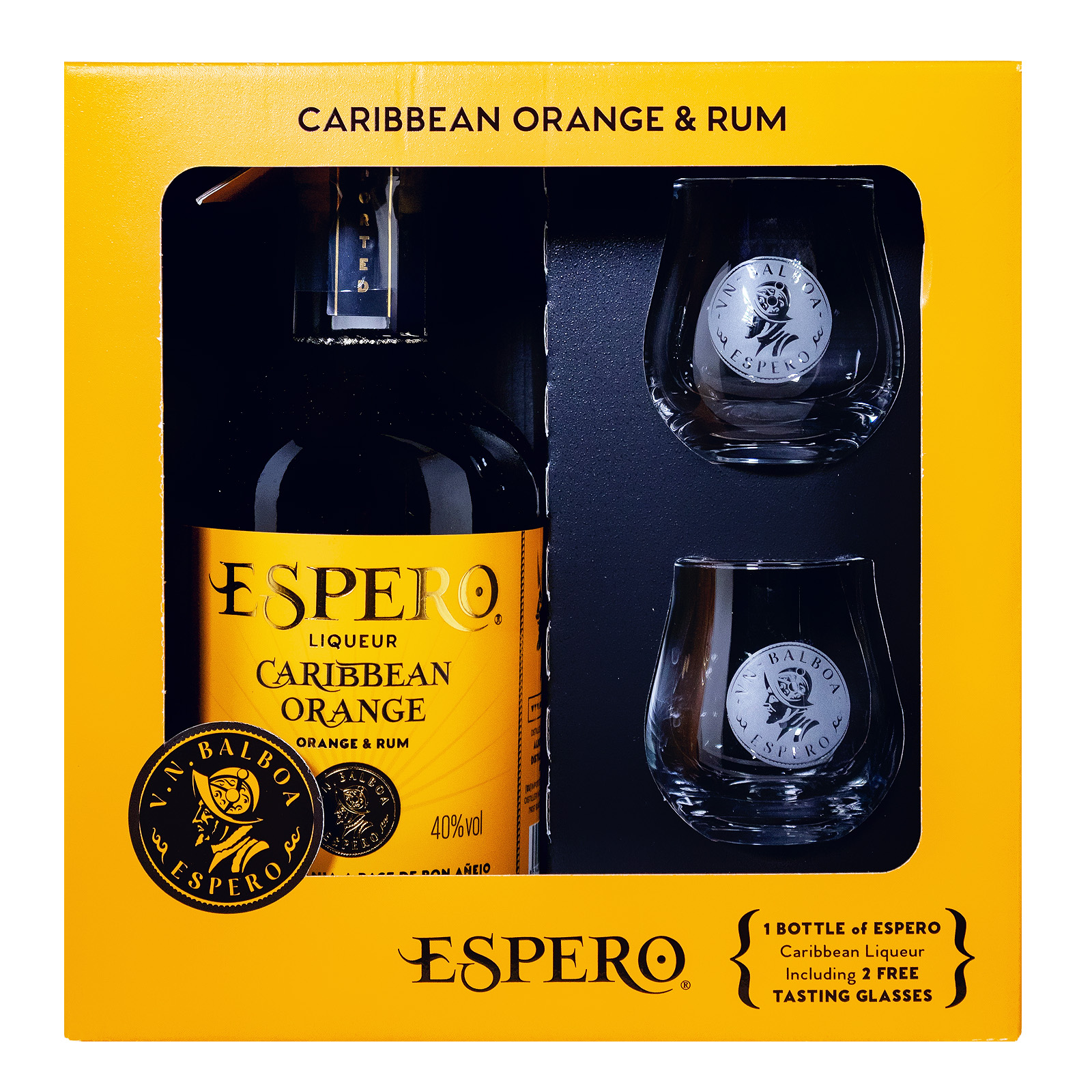 Espero Creole Caribbean Orange Geschenkset - 0,7L 40% vol