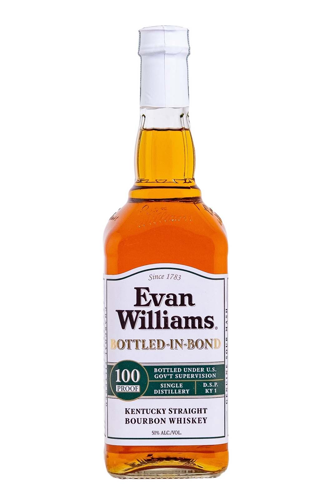 Evan Williams White Label Kentucky Straight Bourbon Whiskey - 0,7L 50% vol