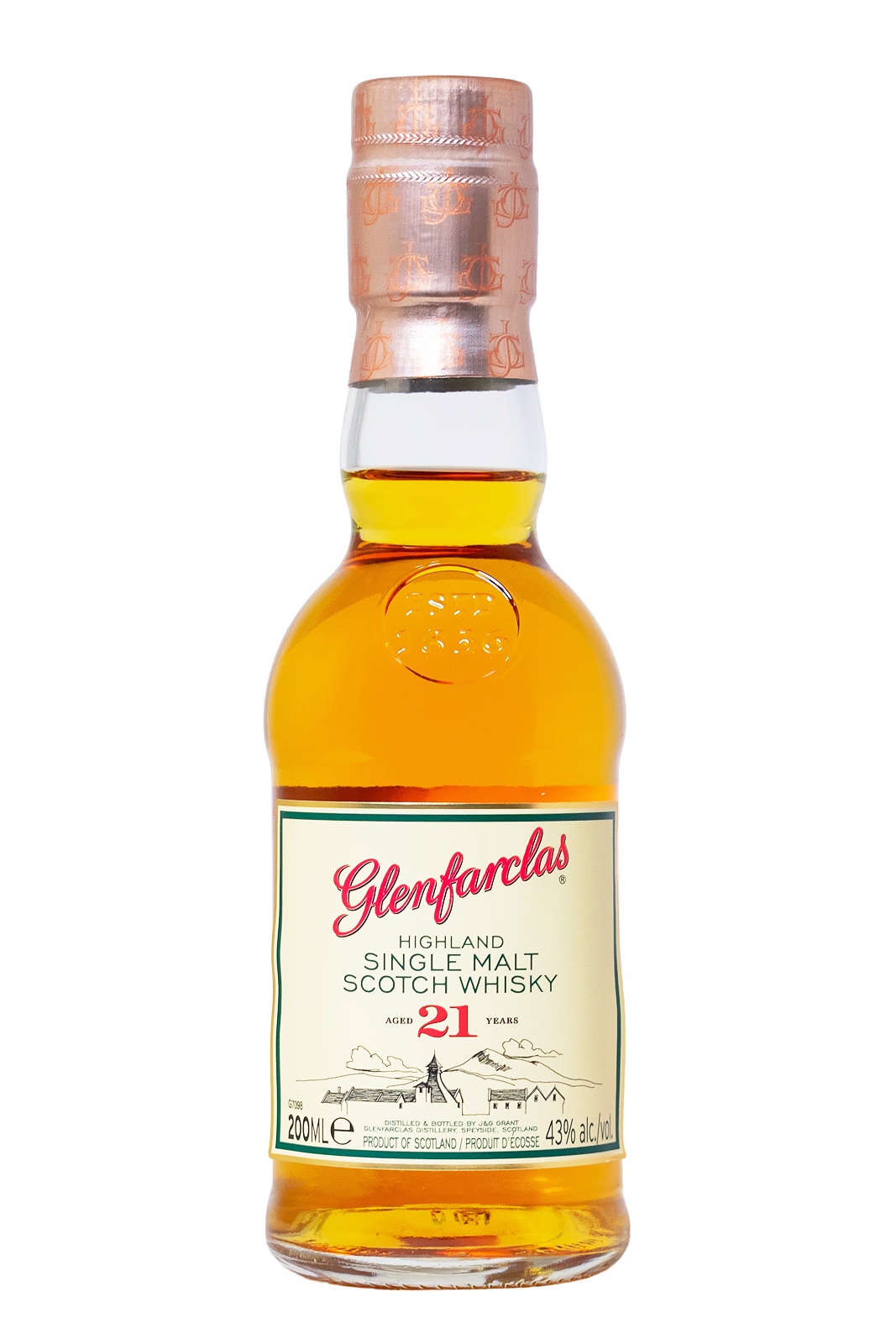 Glenfarclas 21 Jahre Single Malt Scotch Whisky - 0,2L 43% vol