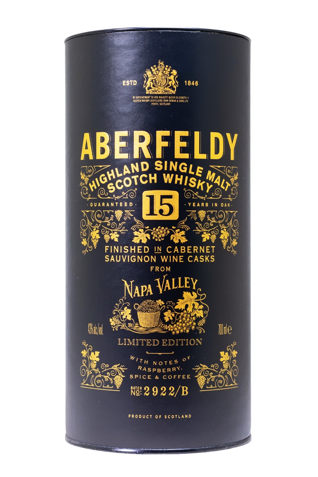 Aberfeldy 15 Jahre Napa Valley - 0,7L 43% vol