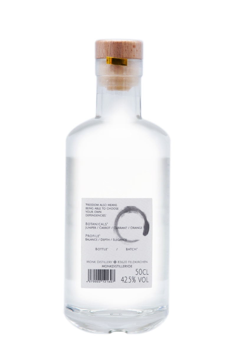 Dry Rye Monk Gin - 0,5L 42,5% vol