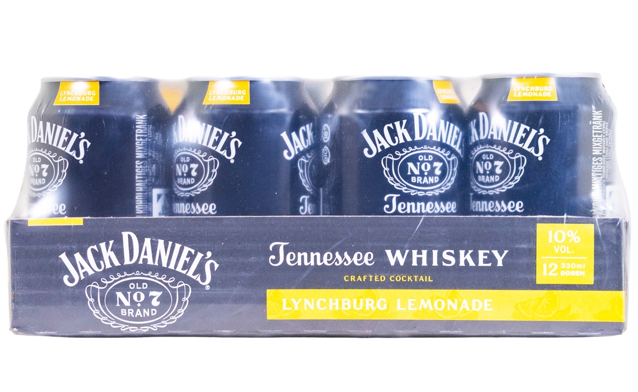 Paket [12 x 0,33L] Jack Daniel's & Lynchburg Lemonade Dose - 3,96L 10% vol