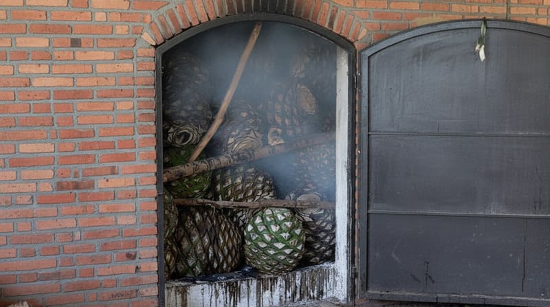 Traditioneller Agaven-Herzen Ofen