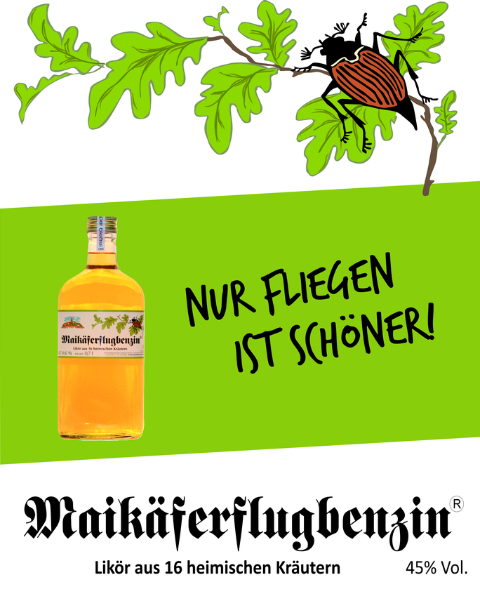 Maikäferflugbenzin Kräuterlikör - 0,7L 45% vol