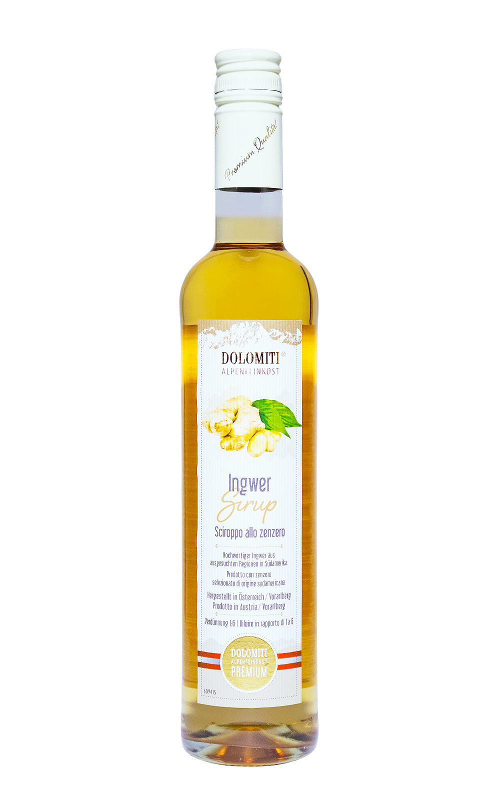 Dolomiti Ingwer Sirup - 0,5L
