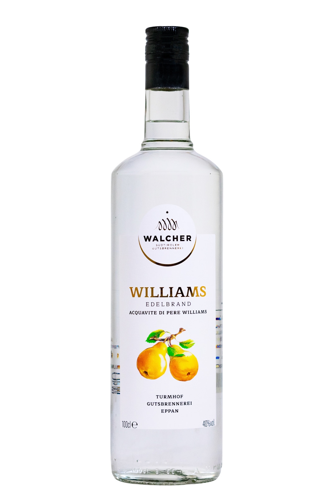 Walcher Williams Edelbrand Classic - 1 Liter 40% vol