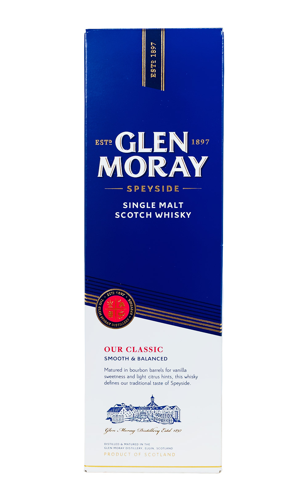 Glen Moray Elgin Classic Single Malt Scotch Whisky - 0,7L 40% vol