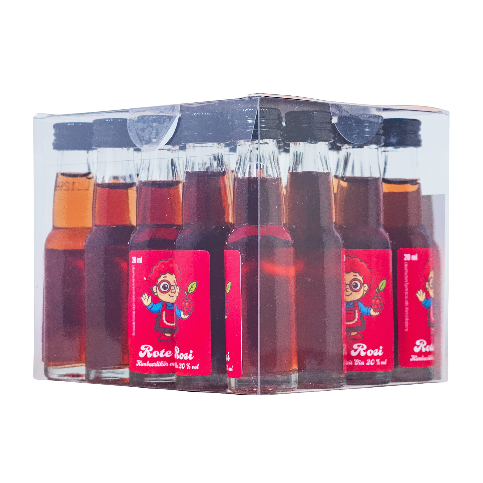 [Paket 20 x 0,02L] Rote Rosi - 0,4L 20% vol
