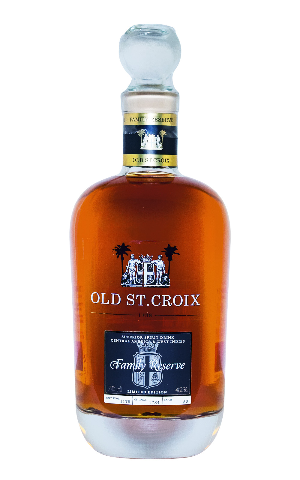 Old St. Croix Family Reserve Solera 1838 25 Jahre Spirituose auf Rum-Basis - 0,7L 42% vol