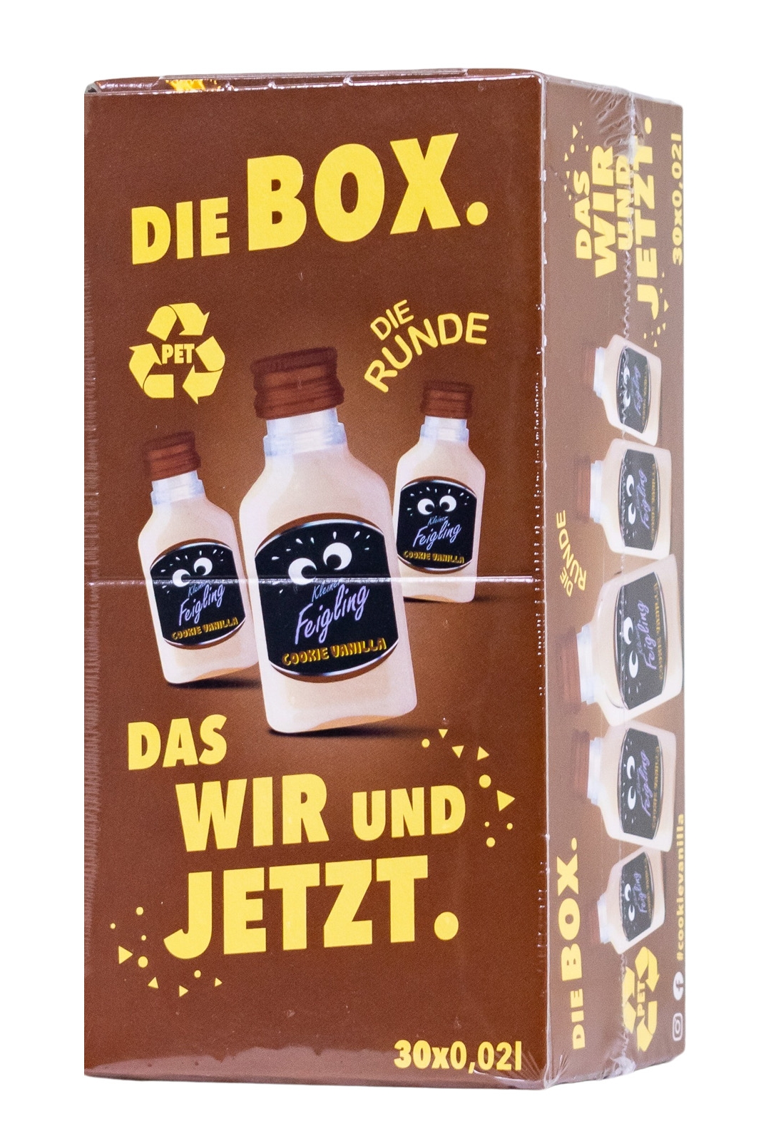 Paket [30 x 0,02L] Kleiner Feigling Cookie Vanilla Vegan PET - 0,6L 15% vol