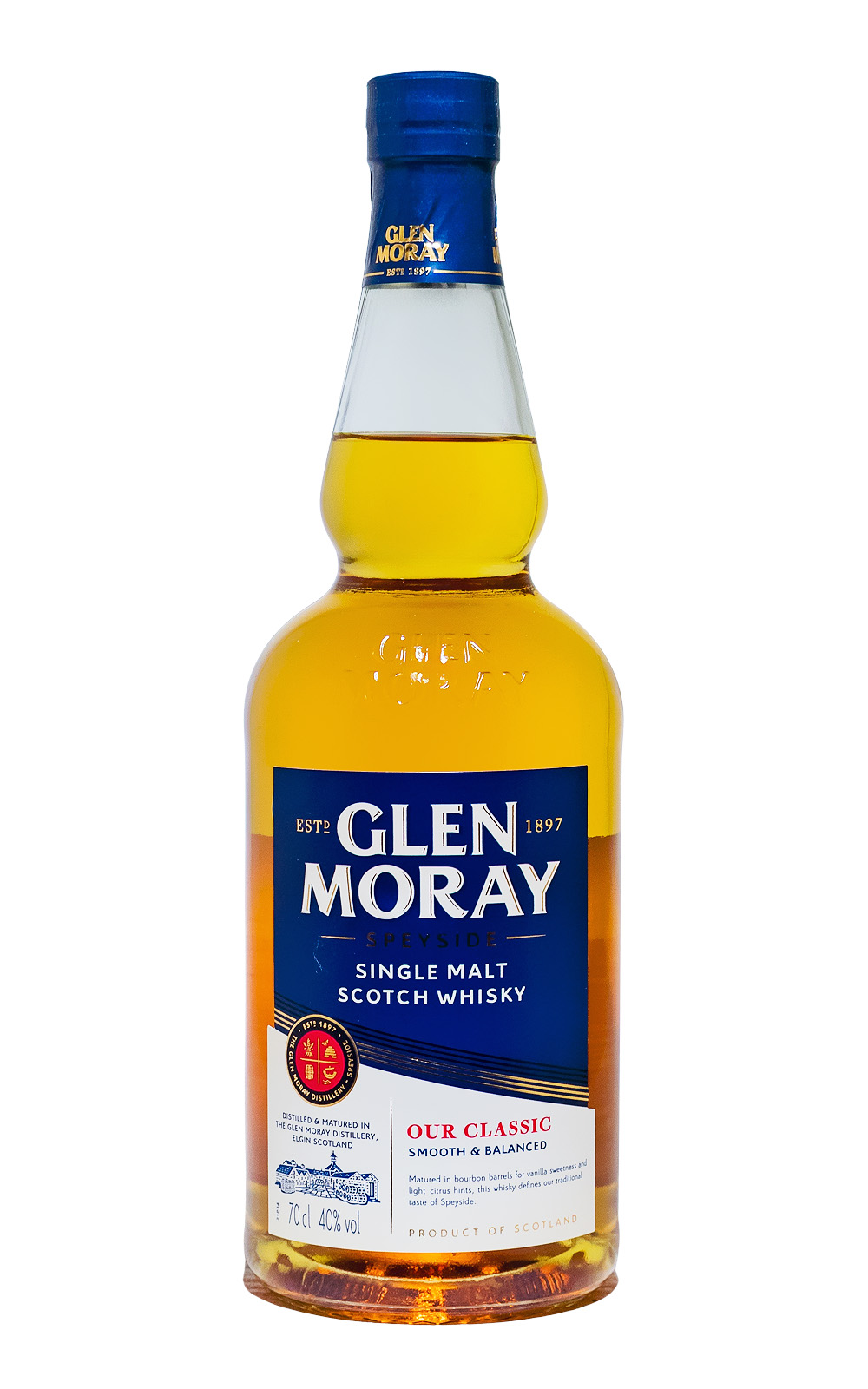 Glen Moray Elgin Classic Single Malt Scotch Whisky - 0,7L 40% vol