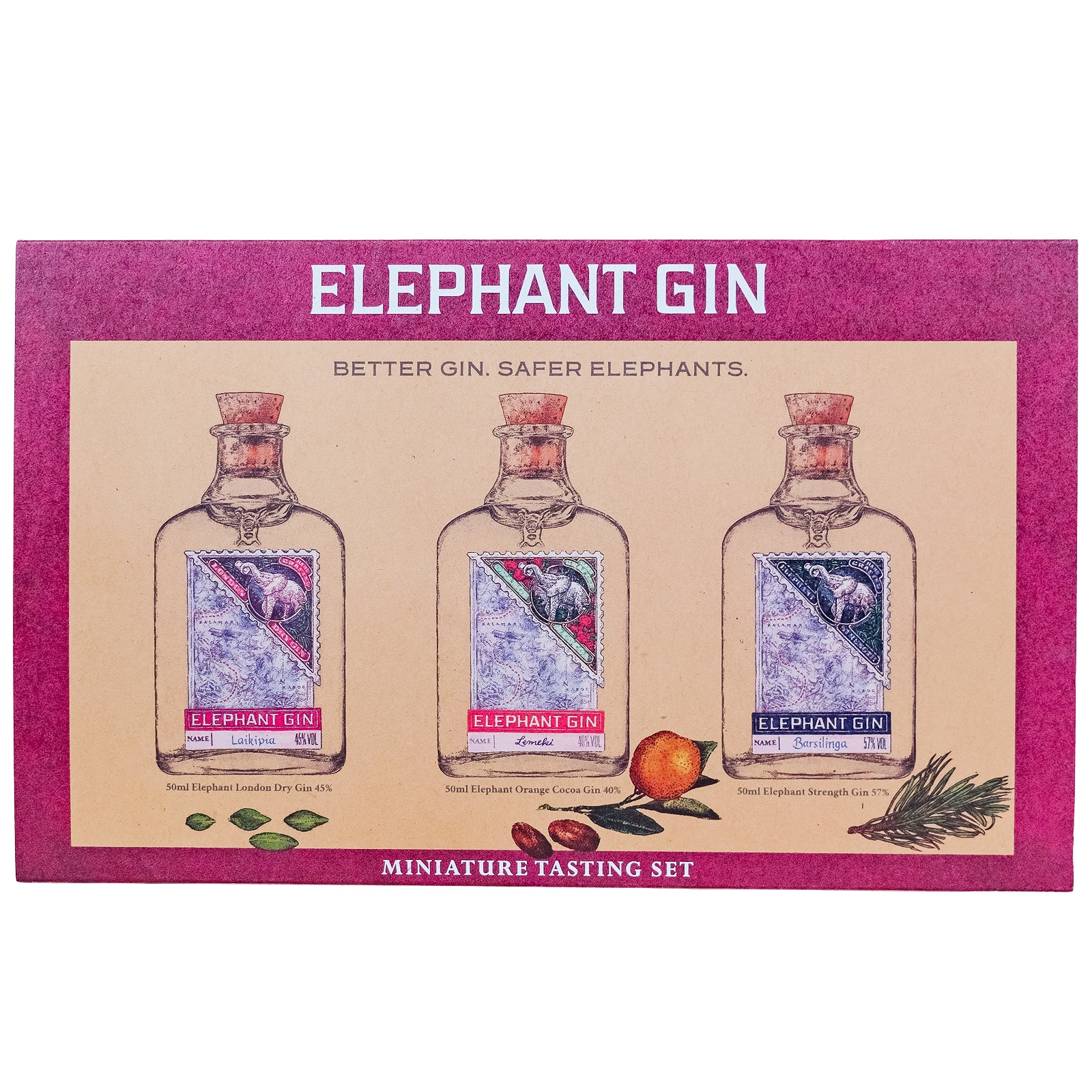 Elephant Gin Tasting Set - 0,15L 45,6% vol
