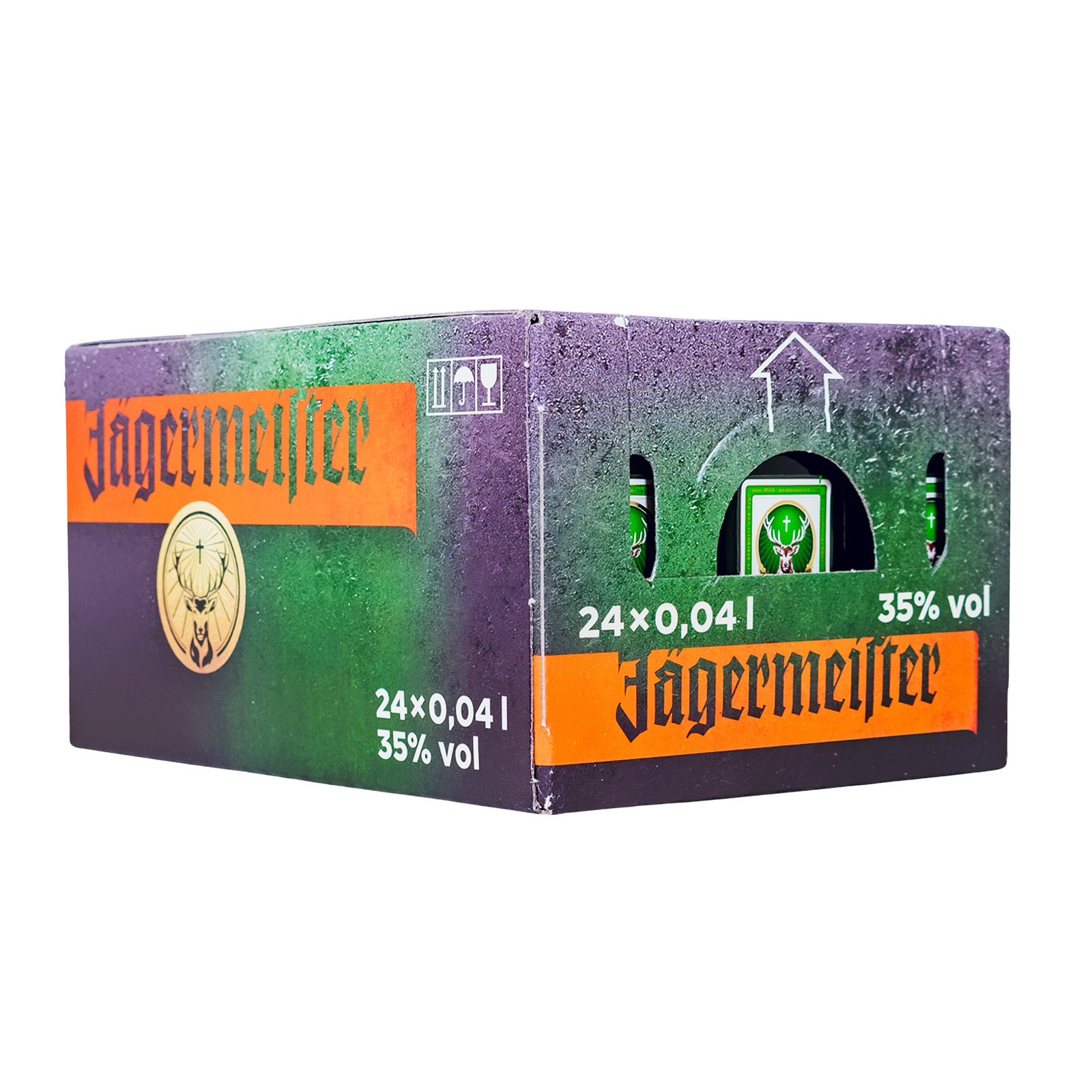 Paket [24 x 0,04L] Jägermeister Kräuterlikör - 0,96L 35% vol