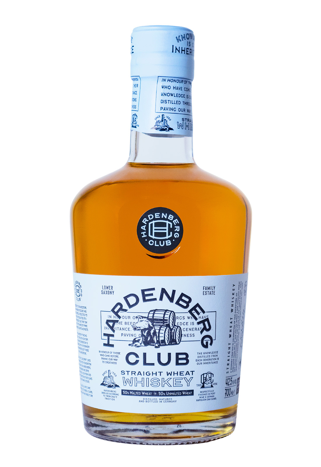 Hardenberg Club Straight Wheat Whiskey - 0,7L 42,5% vol