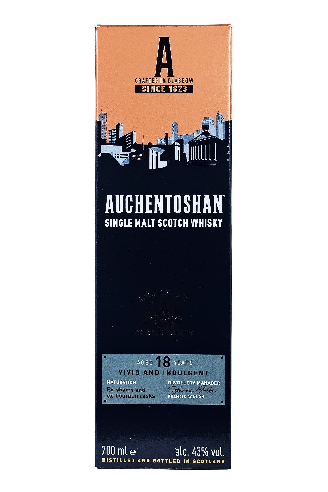 Auchentoshan 18 Jahre Single Malt Scotch Whisky - 0,7L 43% vol
