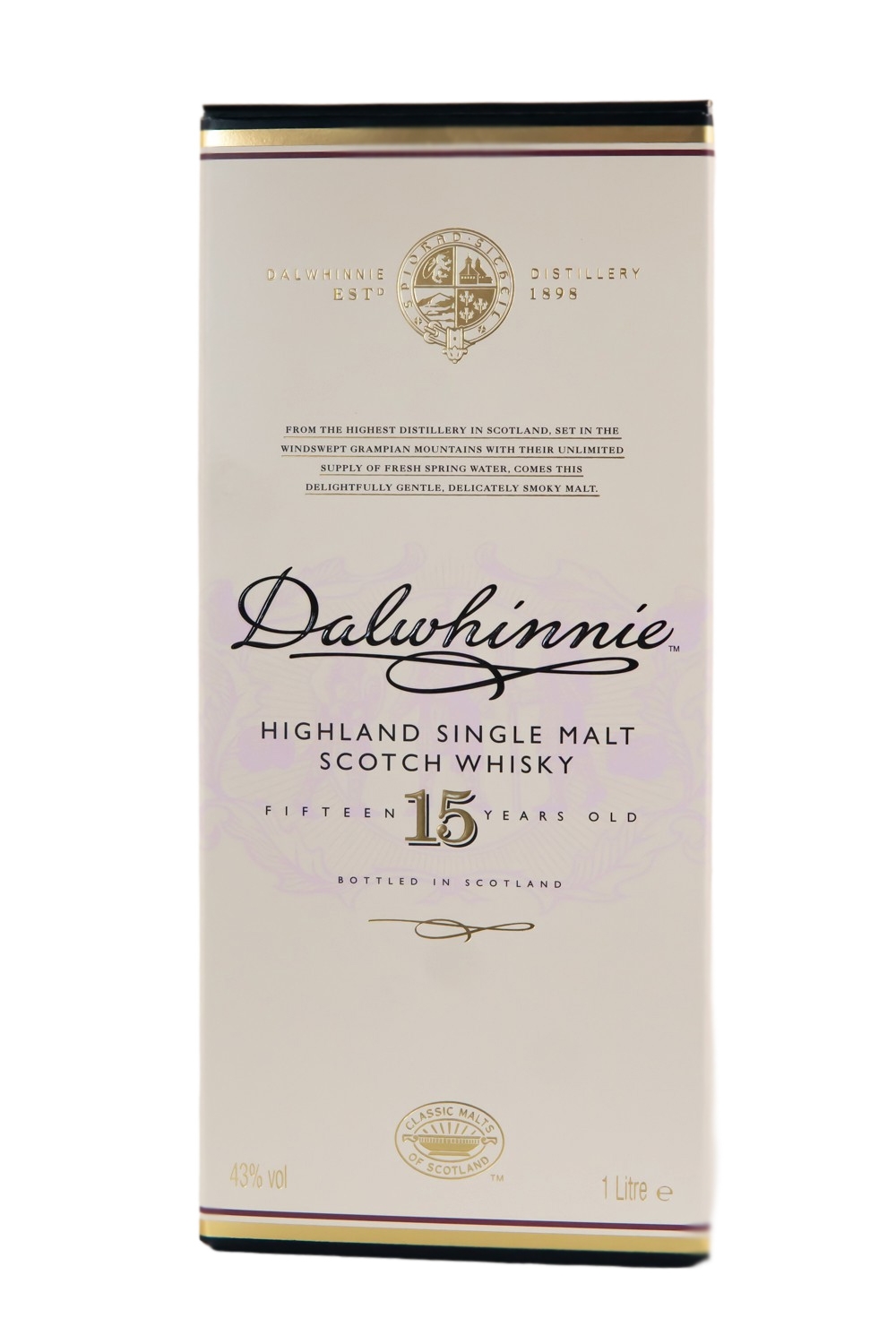 Dalwhinnie 15 Jahre Highland Single Malt Scotch Whisky - 1 Liter 43% vol Dalwhinnie 15 Jahre Highland Single Malt Scotch Whisky - 1 Liter 43% vol