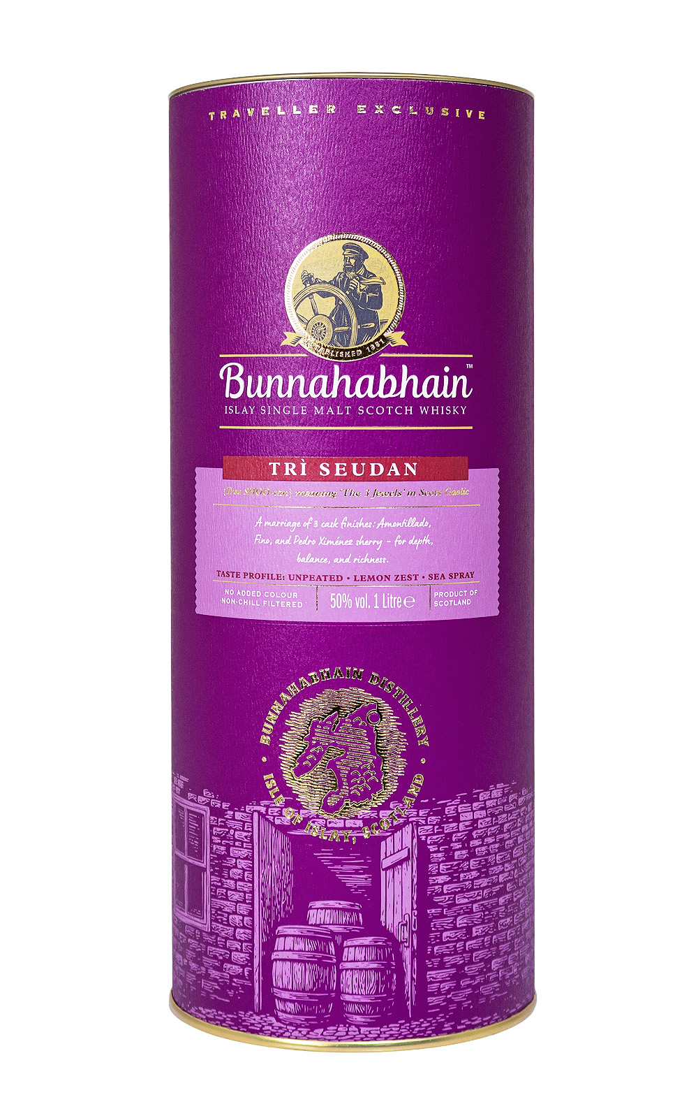 Bunnahabhain Trì Seudan Whisky - 1 Liter 50% vol