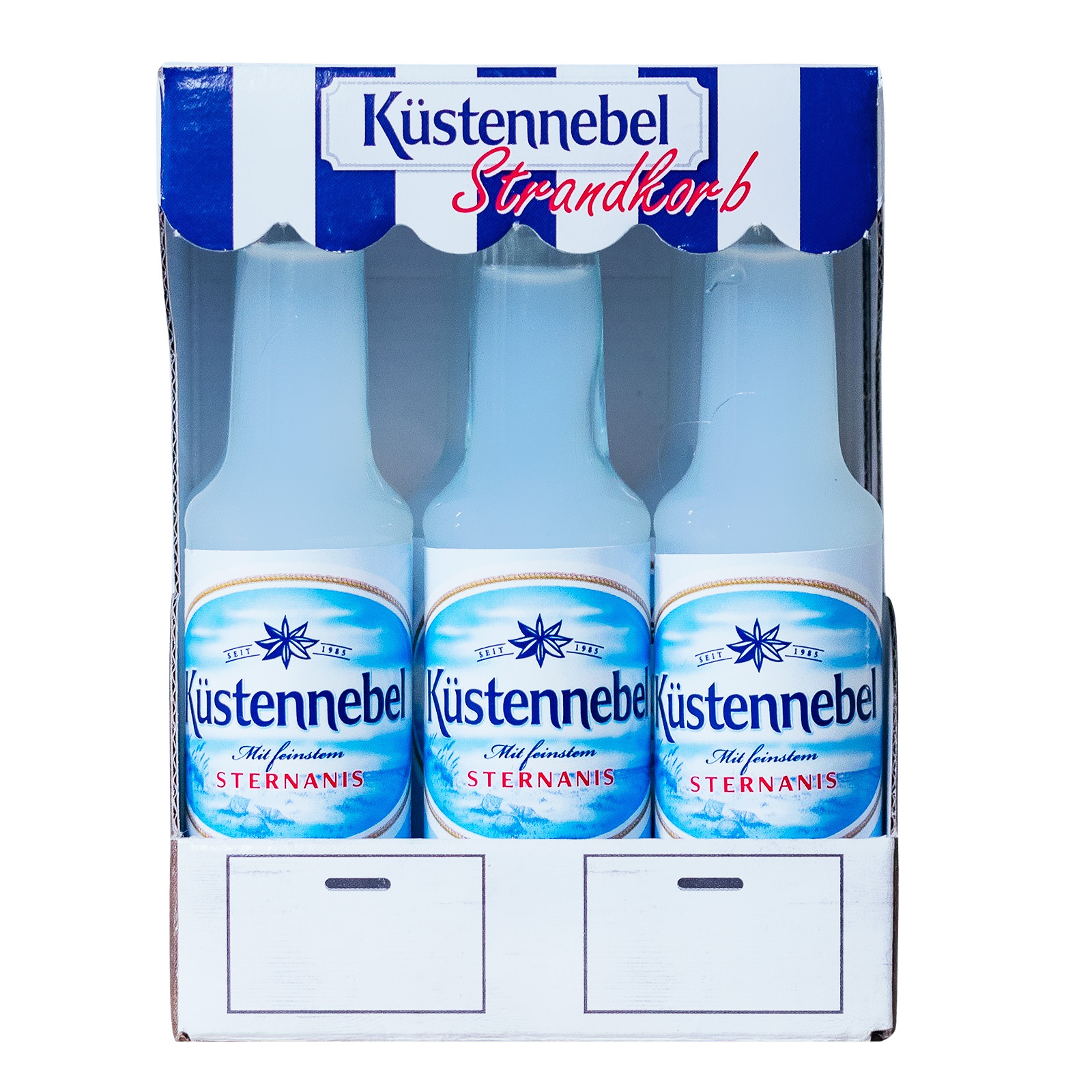 Paket [6 x 0,02L] Küstennebel Strandkorb Schachtel - 0,12L 21,8% vol