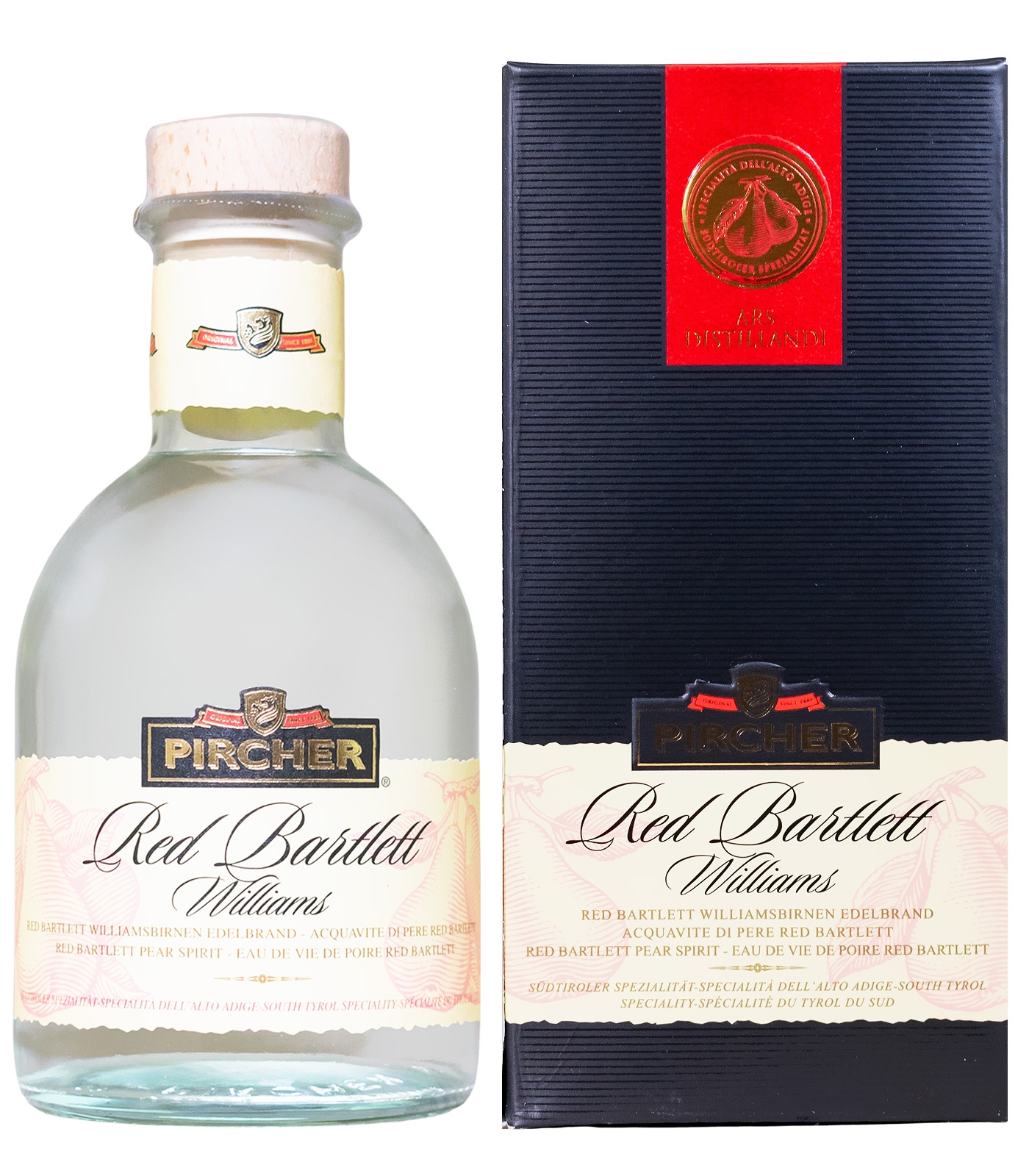 Pircher Williams Red Bartlett Südtiroler Birnenbrand - 0,7L 40% vol Pircher Williams Red Bartlett Südtiroler Birnenbrand - 0,7L 40% vol