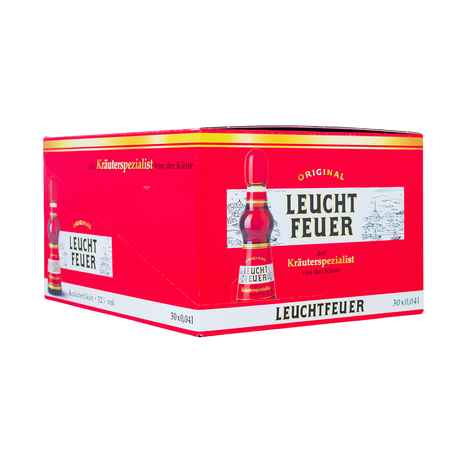 Paket [30 x 0,04L] Leuchtfeuer Nordlichter Kräuterlikör - 1,2L 32% vol