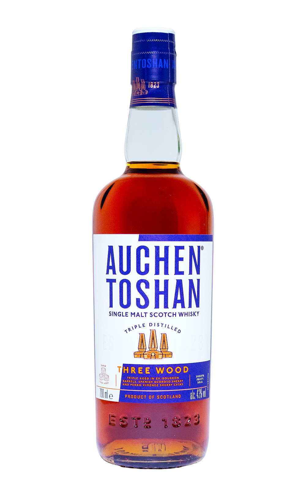 Auchentoshan Three Wood Single Malt Scotch Whisky - 0,7L 43% vol
