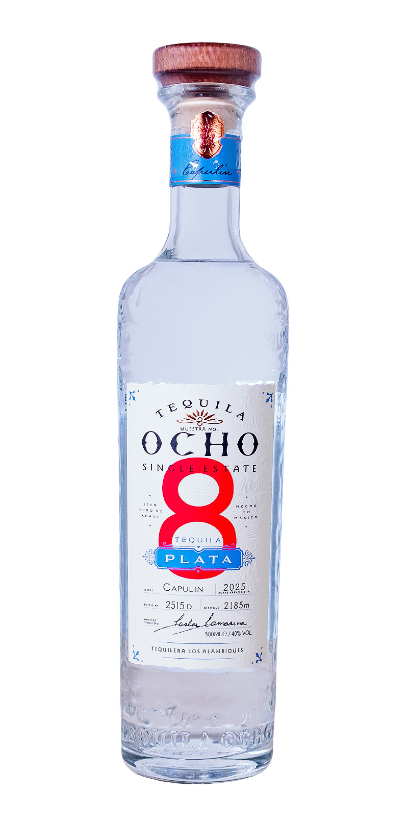 Ocho Blanco Tequila - 0,5L 40% vol