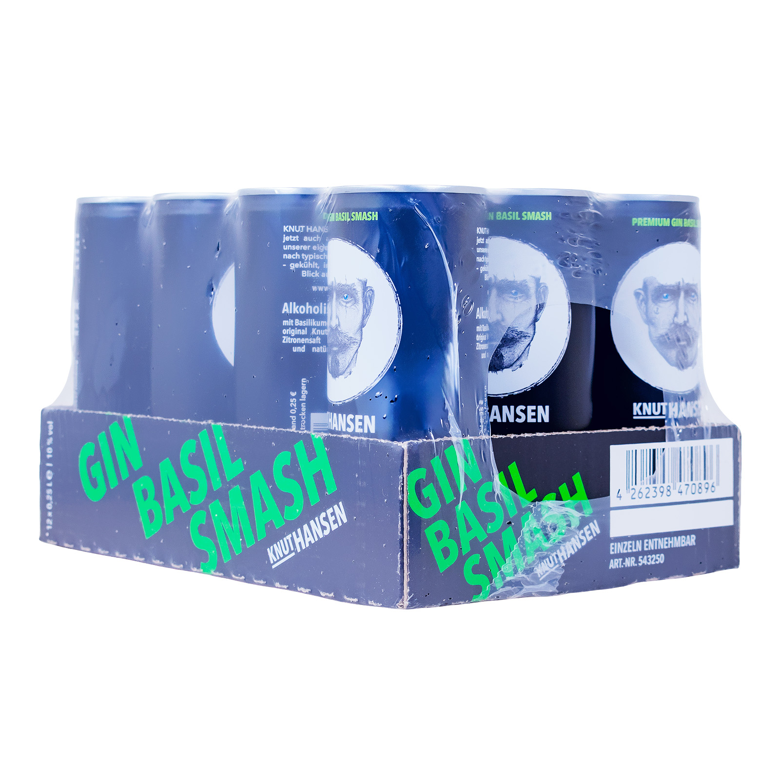 Paket [12 x 0,25L] Knut Hansen Basil Smash Dose - 3L 10% vol