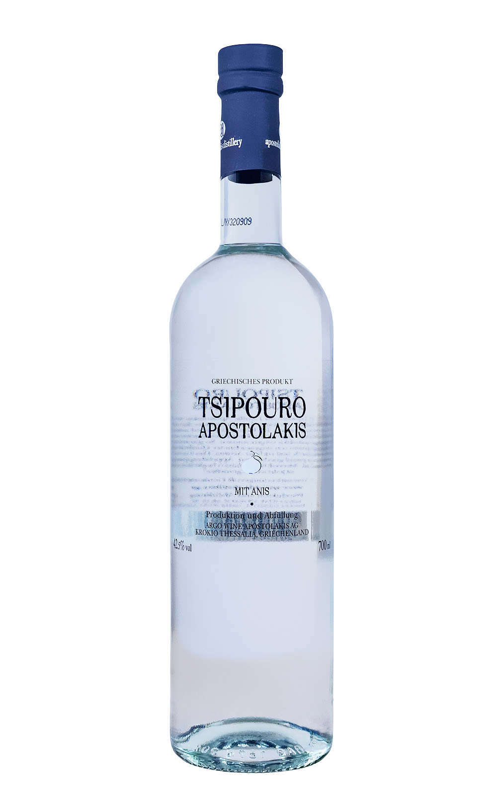 Tsipouro mit Anis Apostolakis - 0,7L 42,5% vol