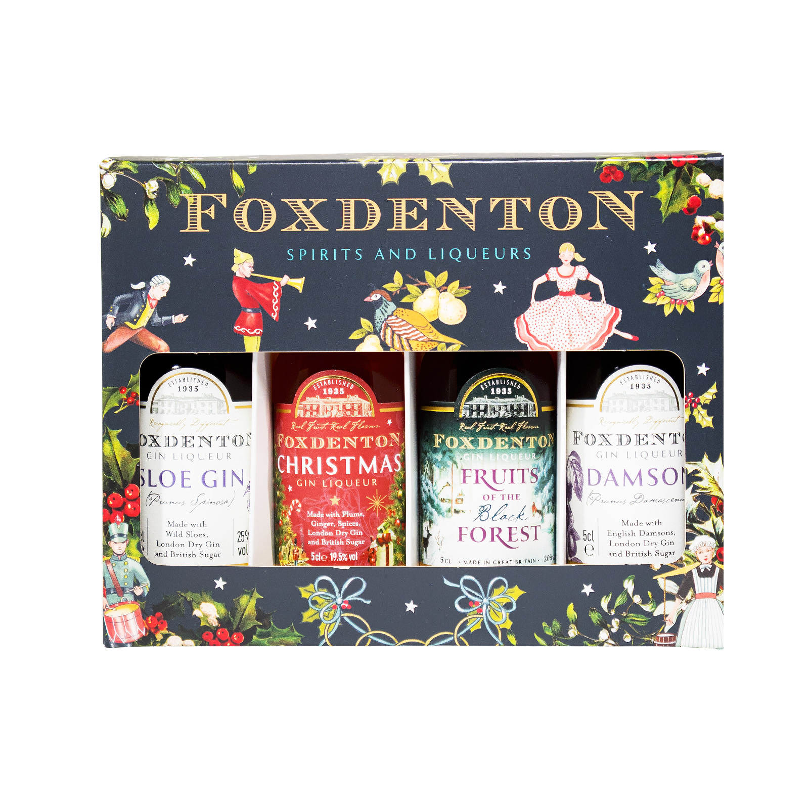 Paket [4 x 0,05L] Foxdenton Christmas Set - 0,2L 21% vol