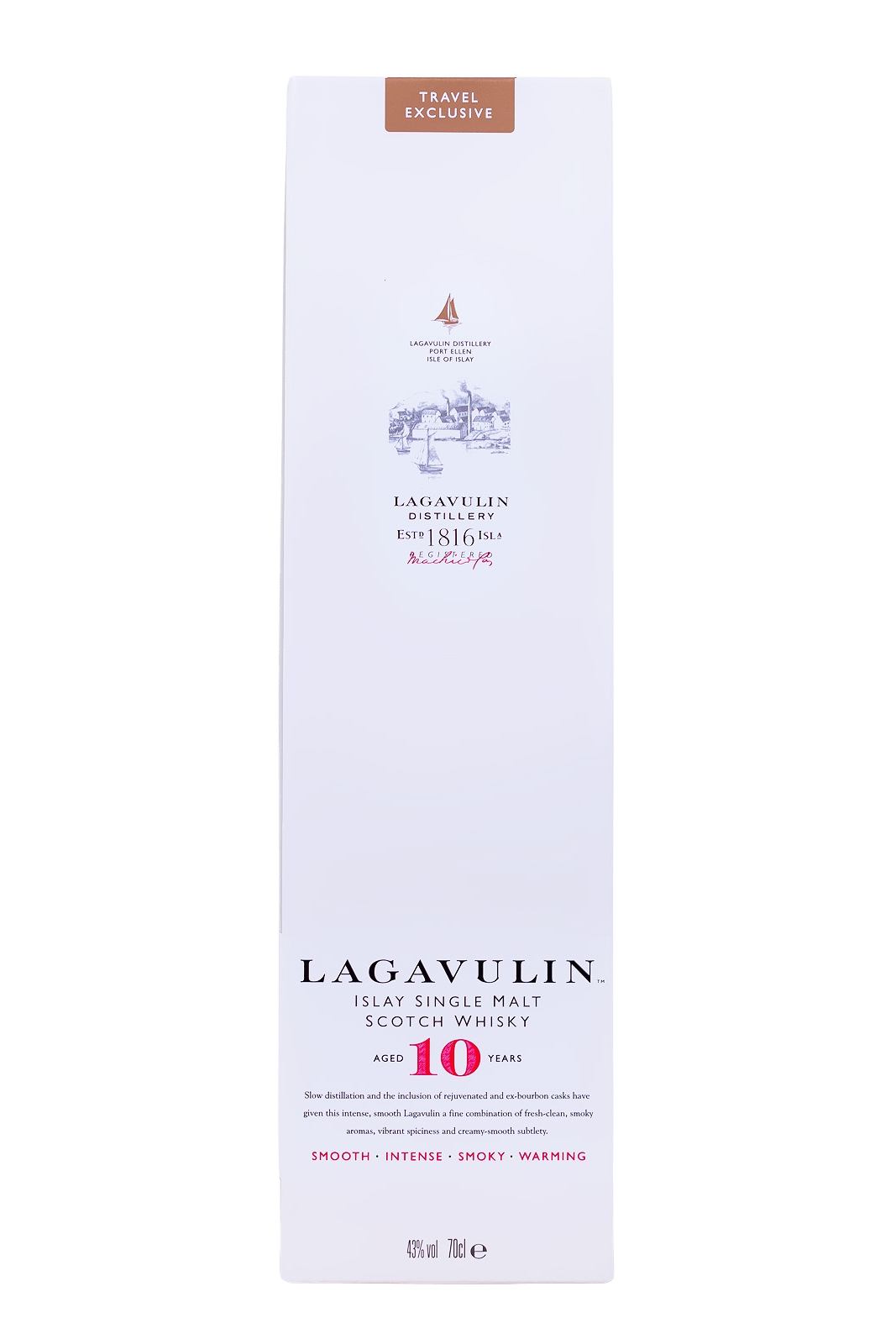 Lagavulin 10 Jahre Islay Single Malt Scotch Whisky - 0,7L 43% vol