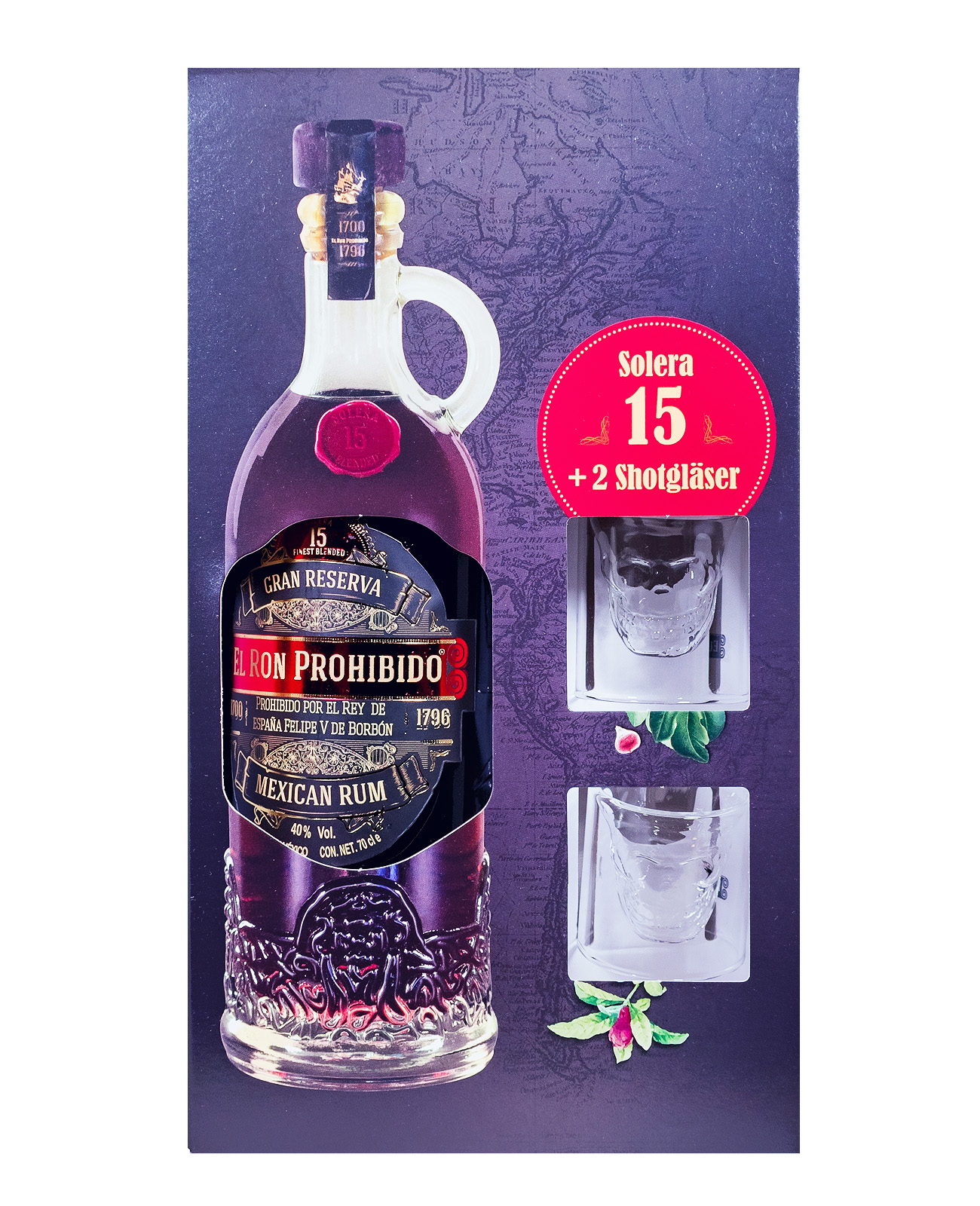 Ron Prohibido 15 Geschenkset - 0,7L 40% vol (24.06.2025) Ron Prohibido 15 Geschenkset - 0,7L 40% vol