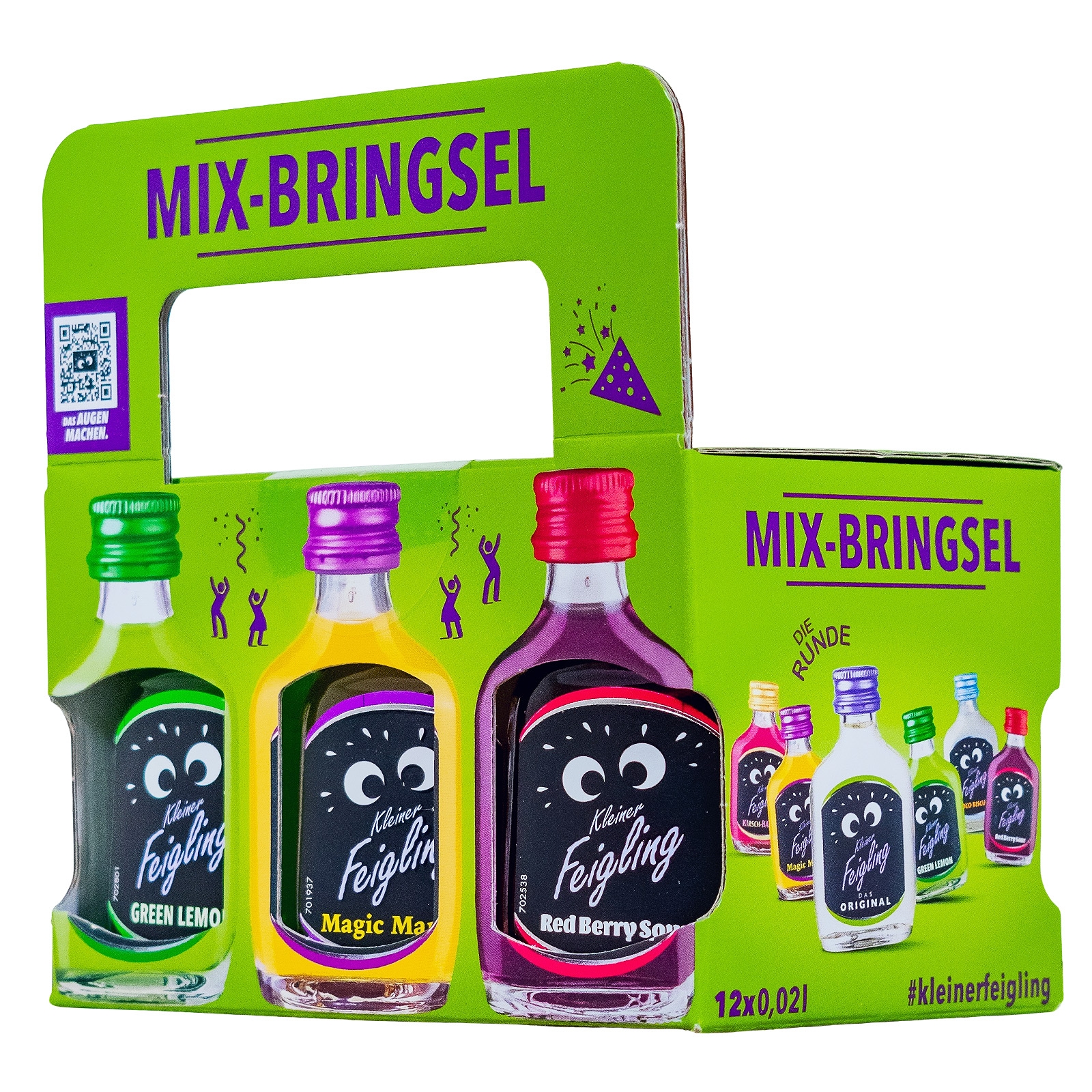 Mix-Paket [12 x 0,02L] Kleiner Feigling Mix-Bringsel - 0,24L 15,8% vol