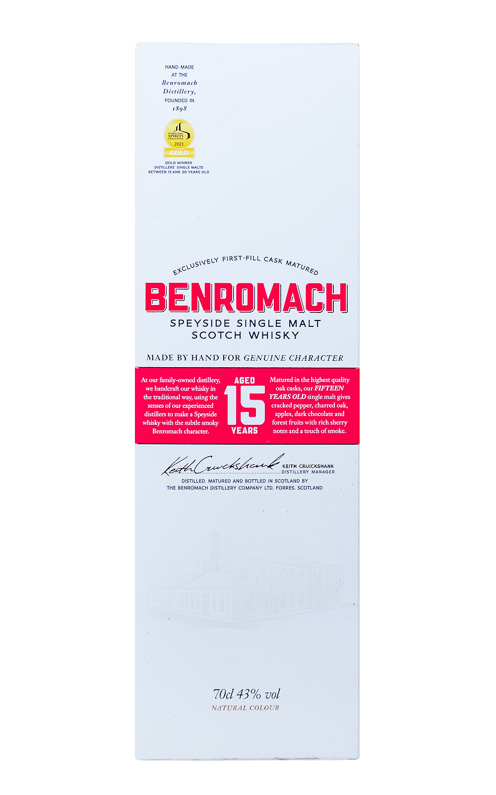 Benromach 15 Jahre - 0,7L 43% vol