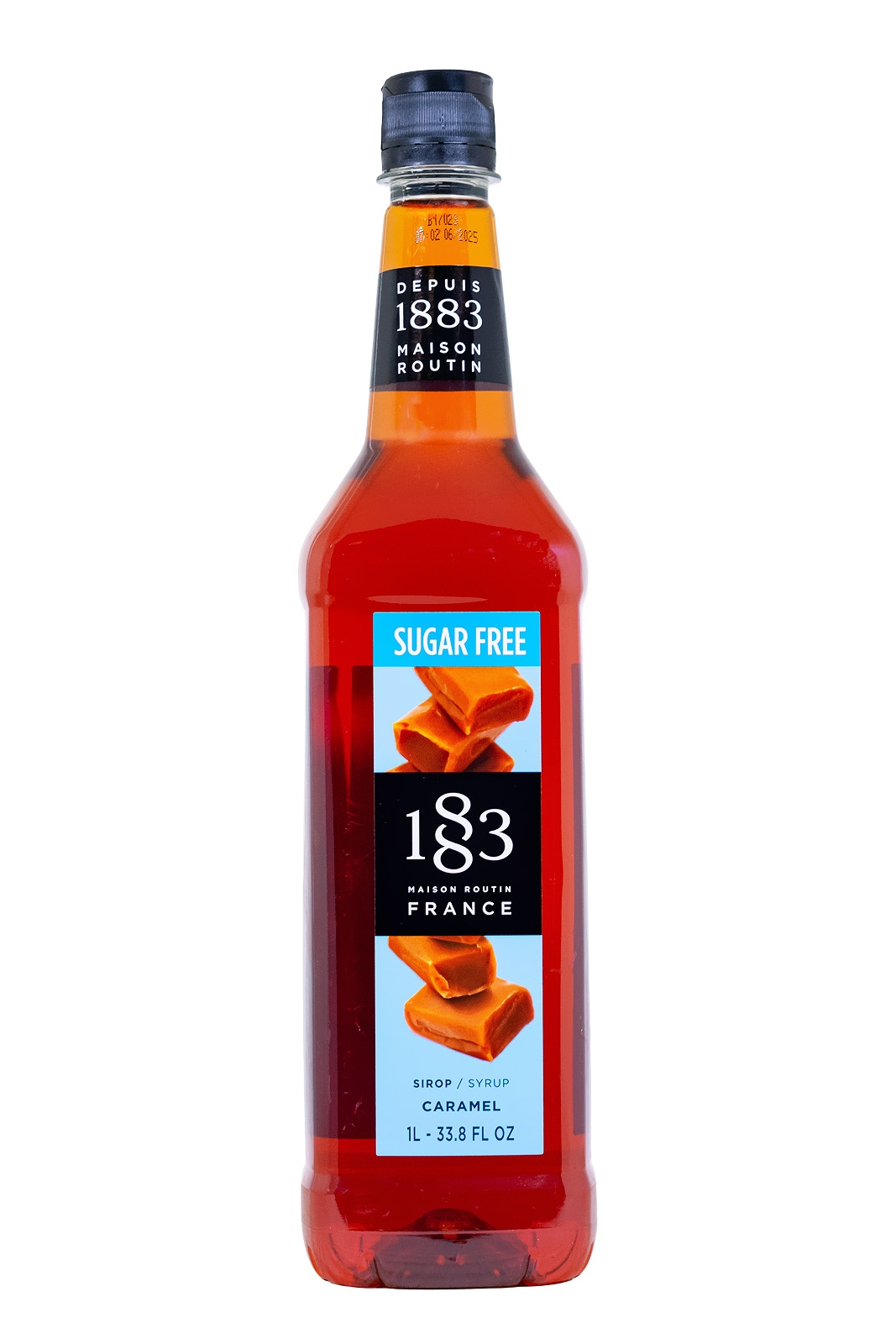 Maison Routin 1883 Karamell Sirup zuckerfrei PET-Flasche - 1 Liter