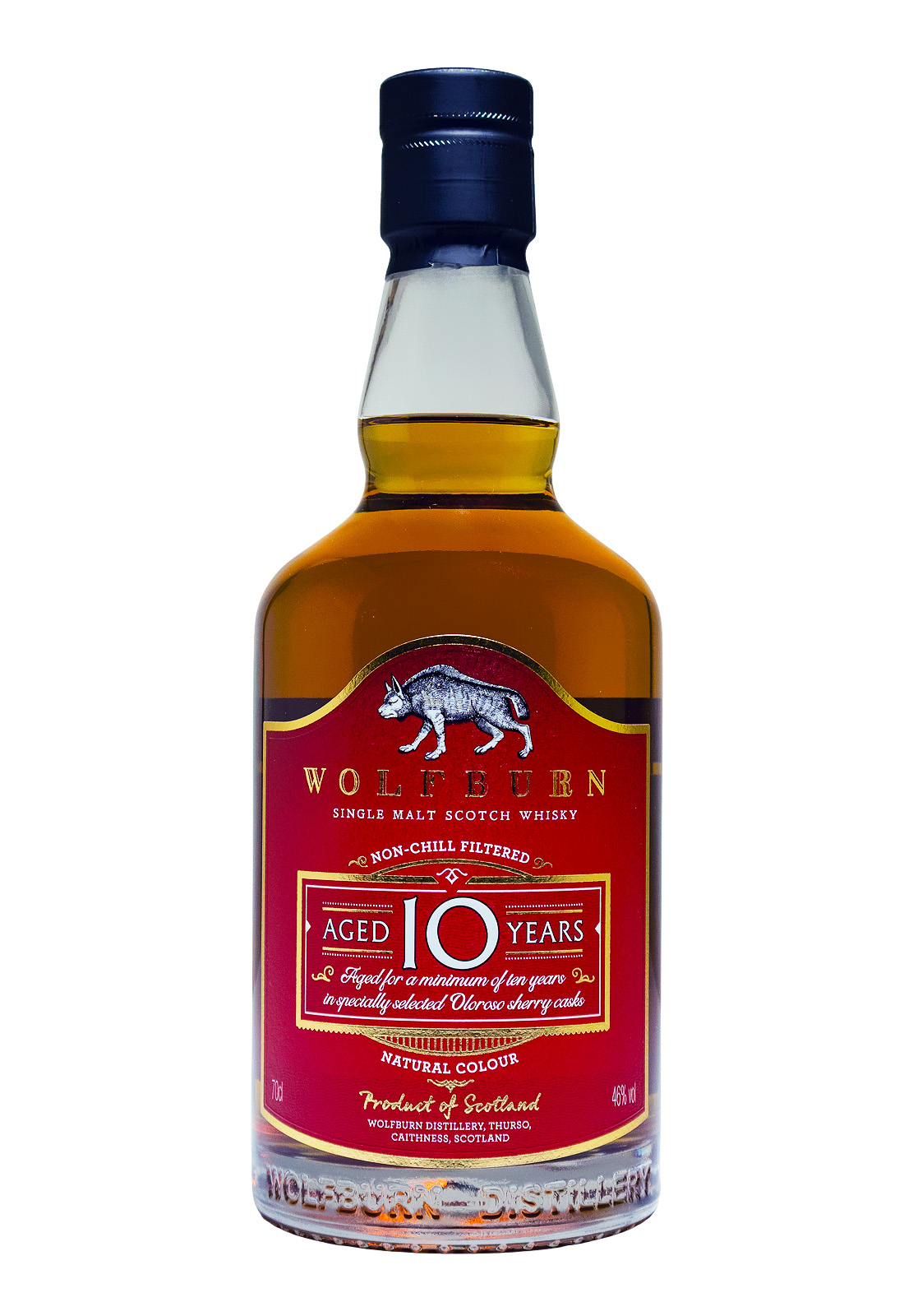 Wolfburn Oloroso Sherry Casks 10 Jahre Whisky - 0,7L 46% vol