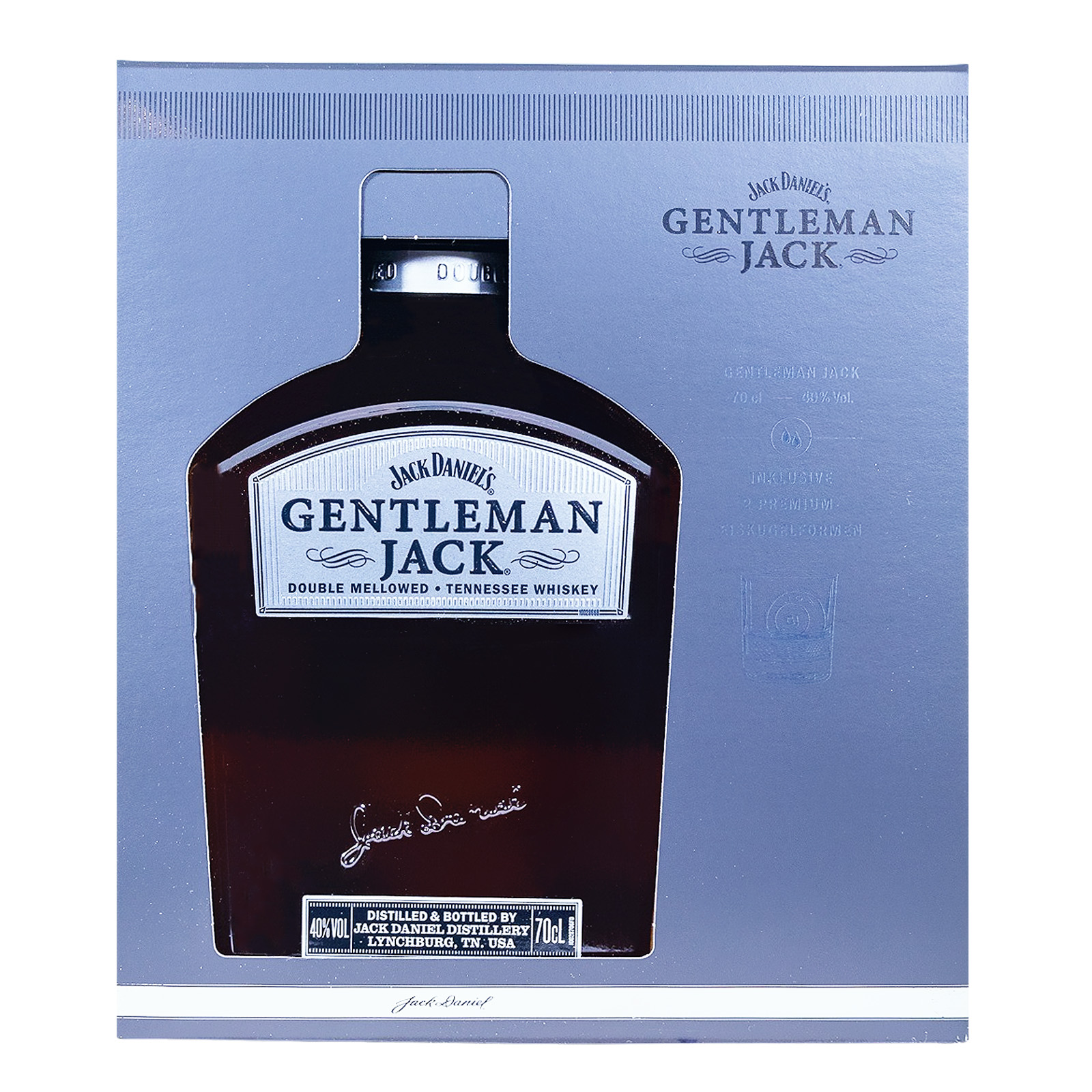 Gentleman Jack + 2 Eiskugelformen - 0,7L 40% vol