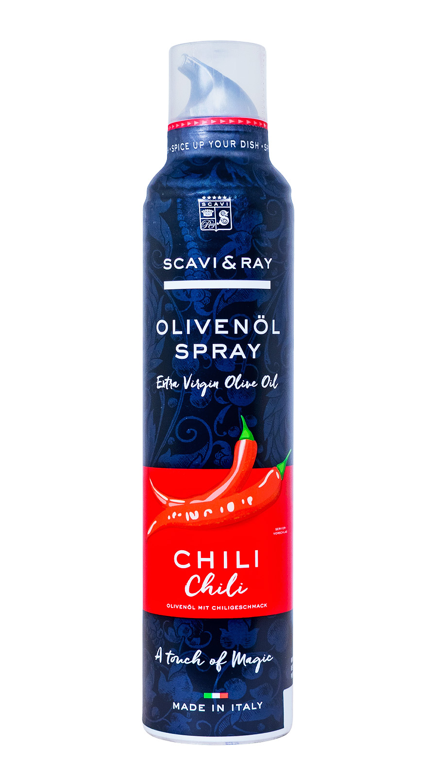 Sacvi & Ray Olivenöl Spray Chili - 0,2L (07.07.2025) Sacvi & Ray Olivenöl Spray Chili - 0,2L