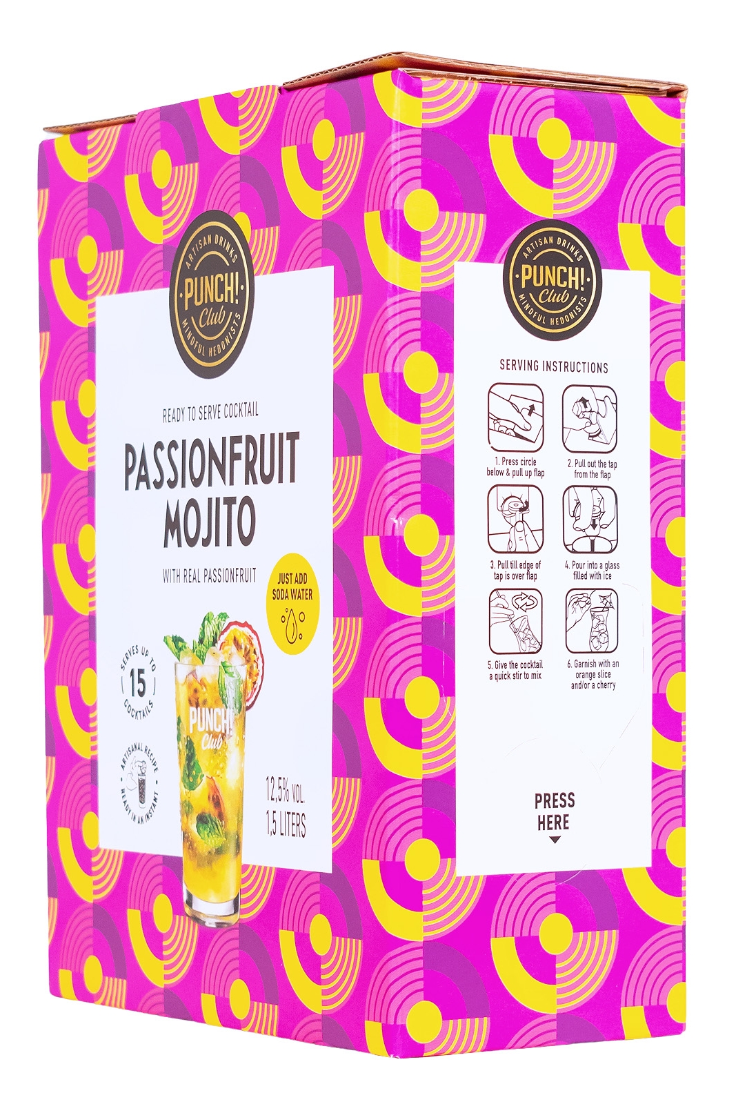 Punch Club Passionfruit Mojito Bag-Box - 1,5L 12,5% vol