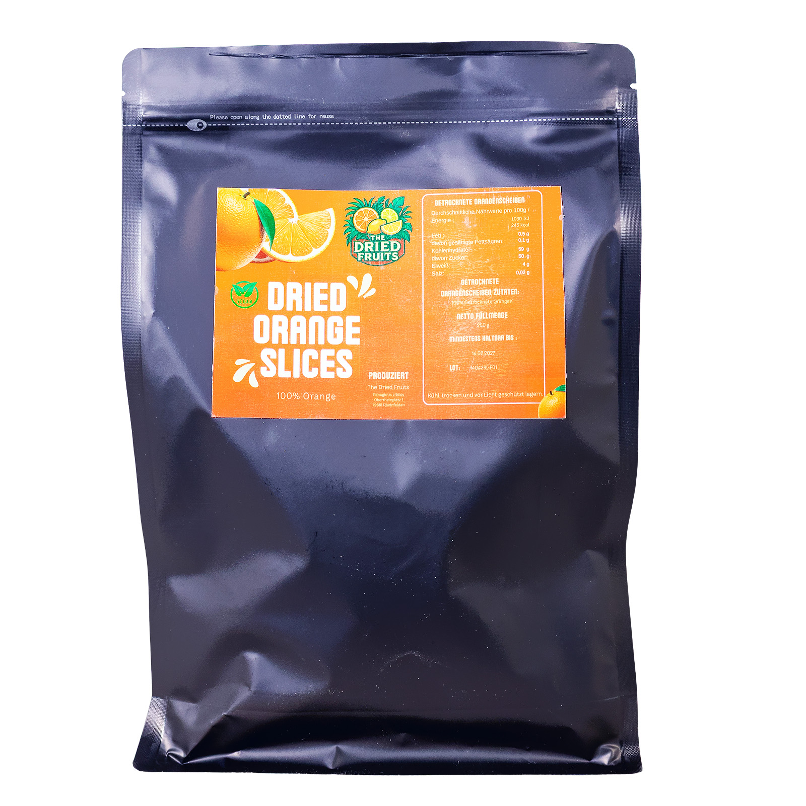 The Dried Fruits Getrocknete Orangen 250g