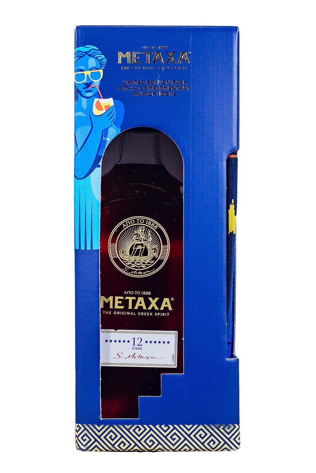 Metaxa 12 Sterne mit Socken kaufen - 0,7L 40%