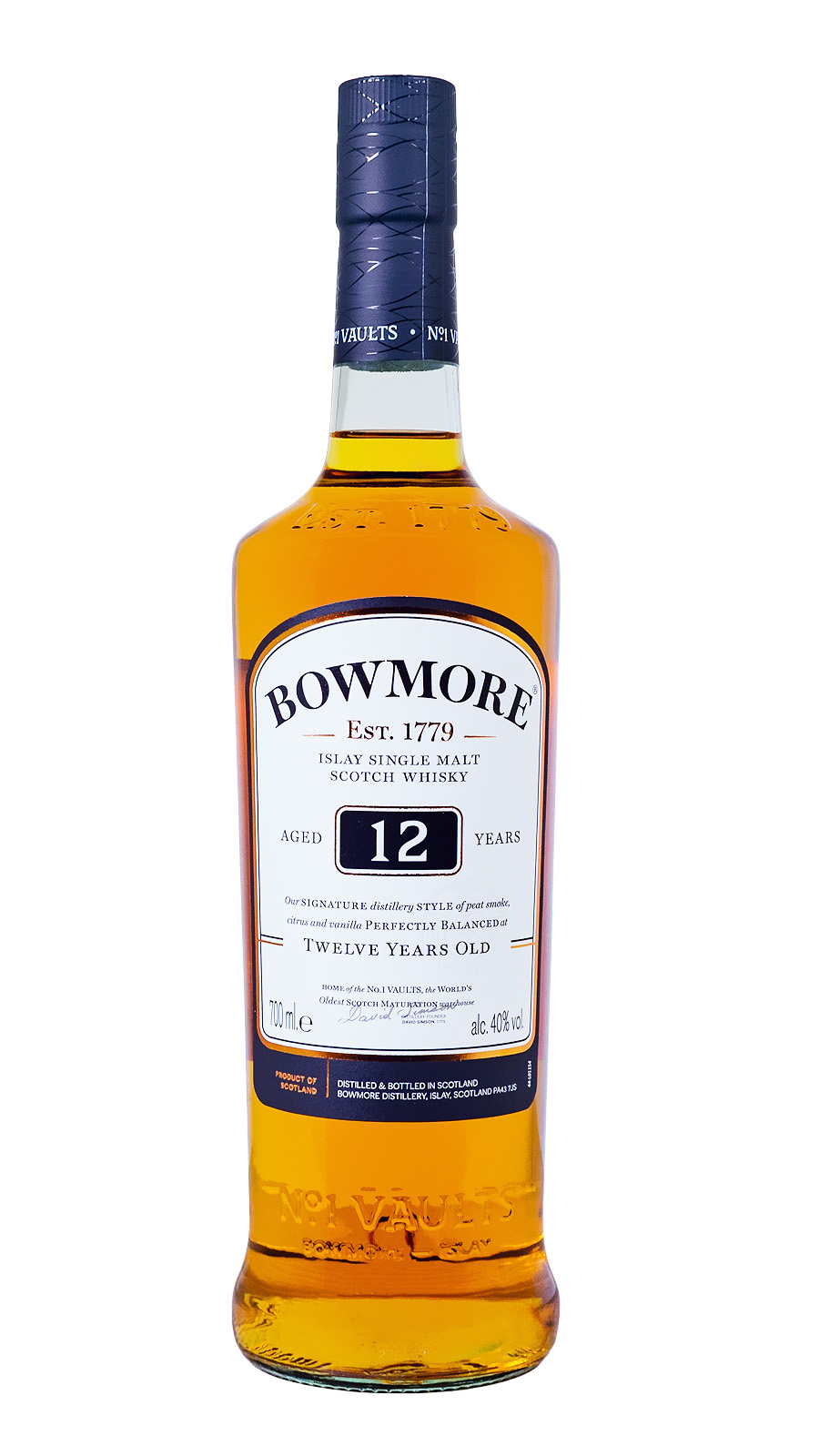 Bowmore 12 Jahre Islay Single Malt Scotch Whisky - 0,7L 40% vol