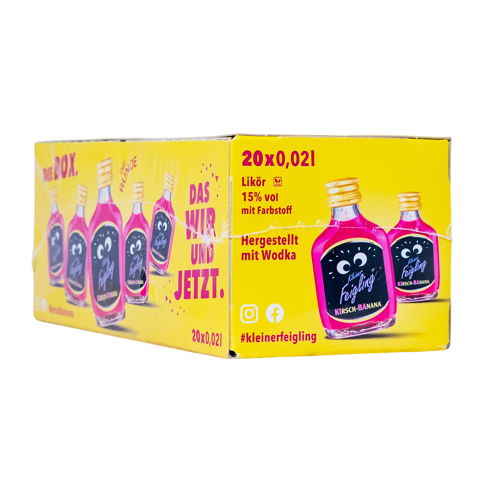 Paket [20 x 0,02L] Kleiner Feigling Kirsch-Banana - 0,4L 15% vol