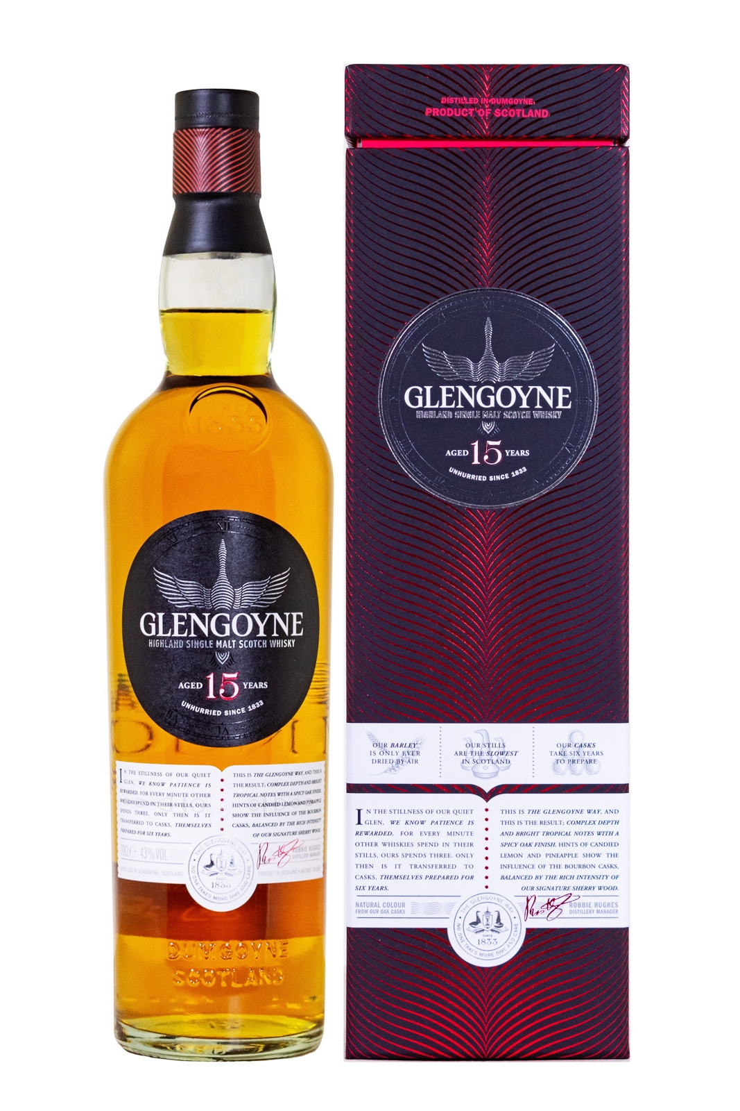 Glengoyne 15 Jahre Highland Single Malt Scotch Whisky - 0,7L 43% vol Glengoyne 15 Jahre Highland Single Malt Scotch Whisky - 0,7L 43% vol