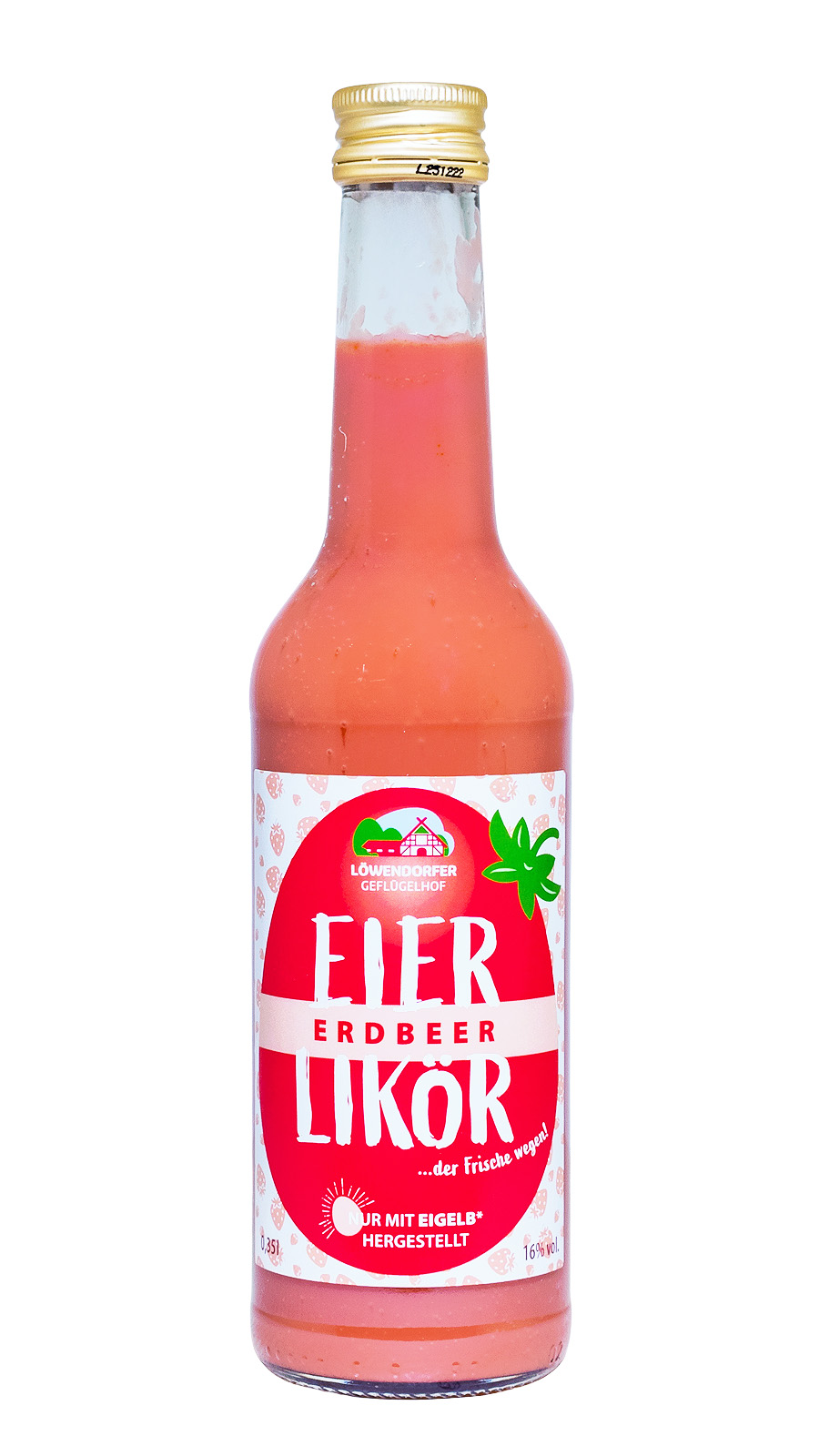 Löwendorfer Erdbeer Eierlikör - 0,35L 16% vol