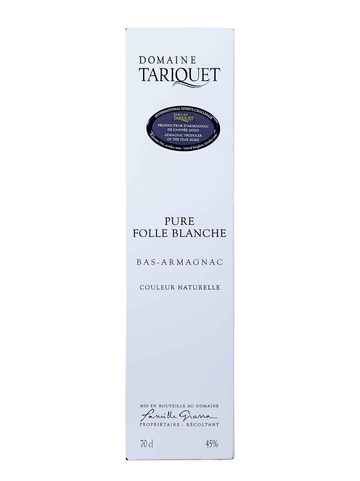 Domaine Tariquet Pure Folle Blanche VS Bas-Armagnac - 0,7L 45% vol