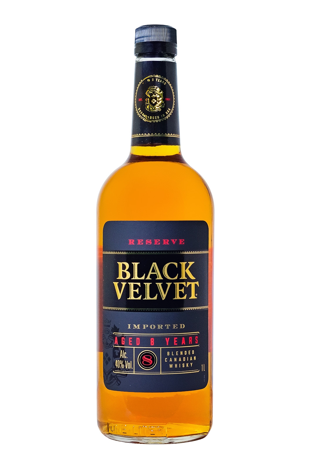 Black Velvet Reserve 8 Jahre Canadian Whisky - 1 Liter 40% vol
