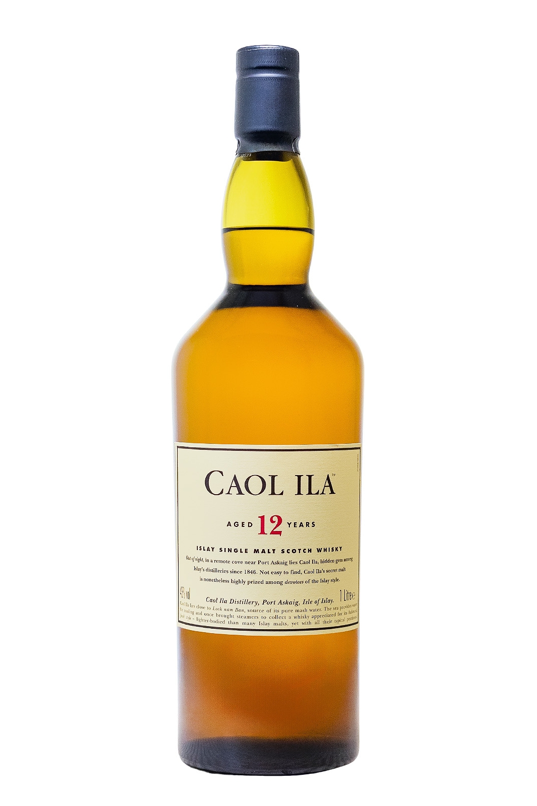 Caol Ila 12 Jahre Single Malt Scotch Whisky - 1 Liter 43% vol