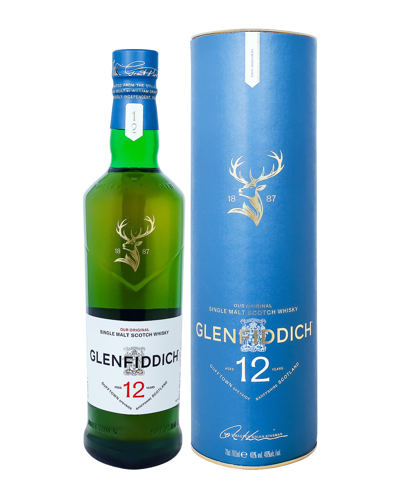 Glenfiddich 12 Jahre Single Malt Scotch Whisky - 0,7L 40% vol