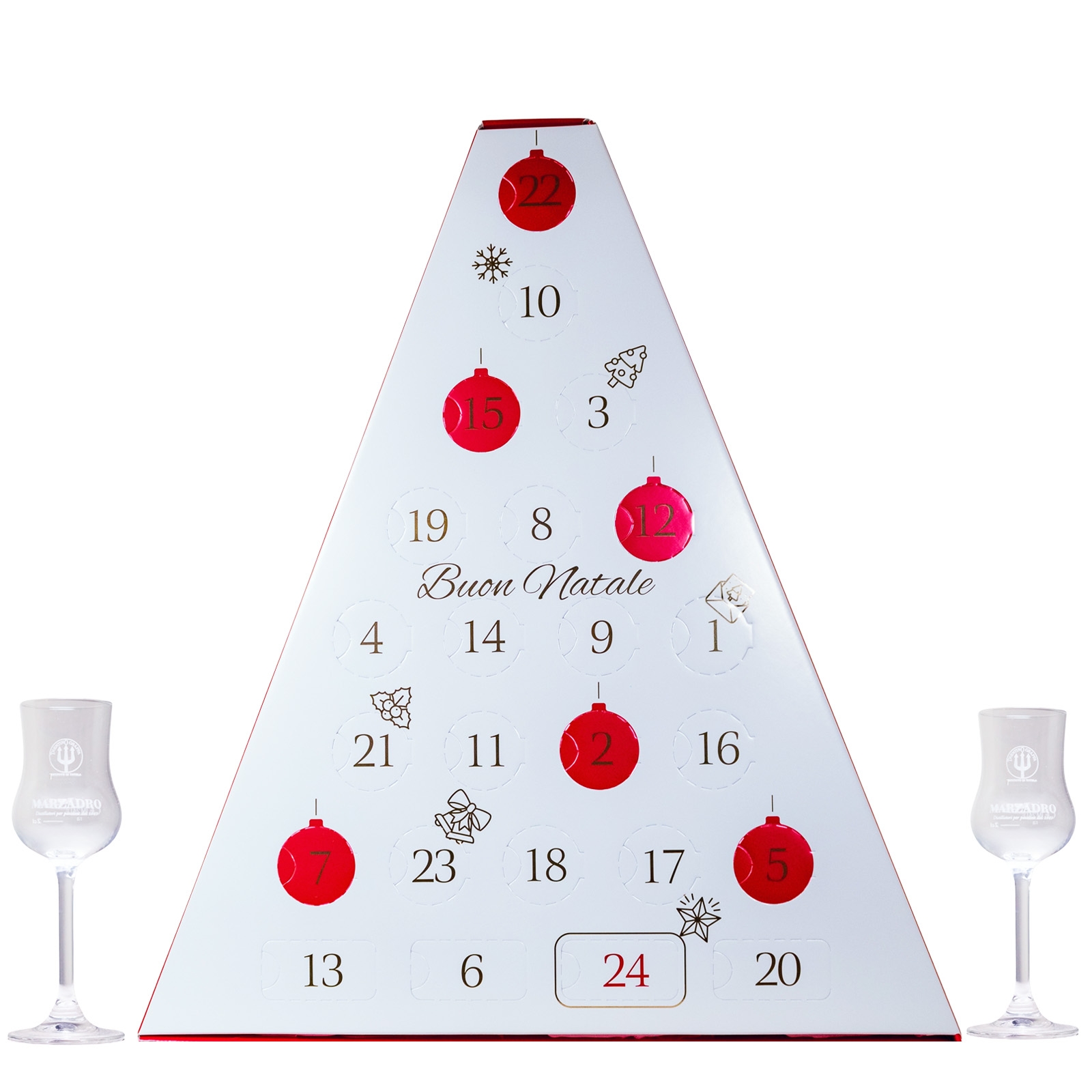 Marzadro Adventskalender 2024 - 1,4L 37,8% vol Marzadro Adventskalender 2024 - 1,4L 37,8% vol
